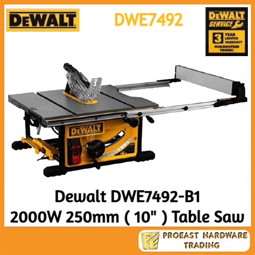 DEWALT [ DWE7492 ] 2000W 250mm (10'') Table Saw Shopee Malaysia