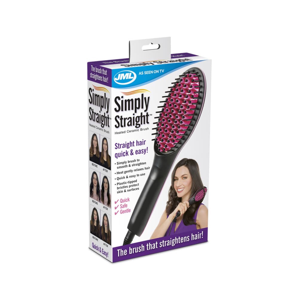 simply straight heated ceramic brush