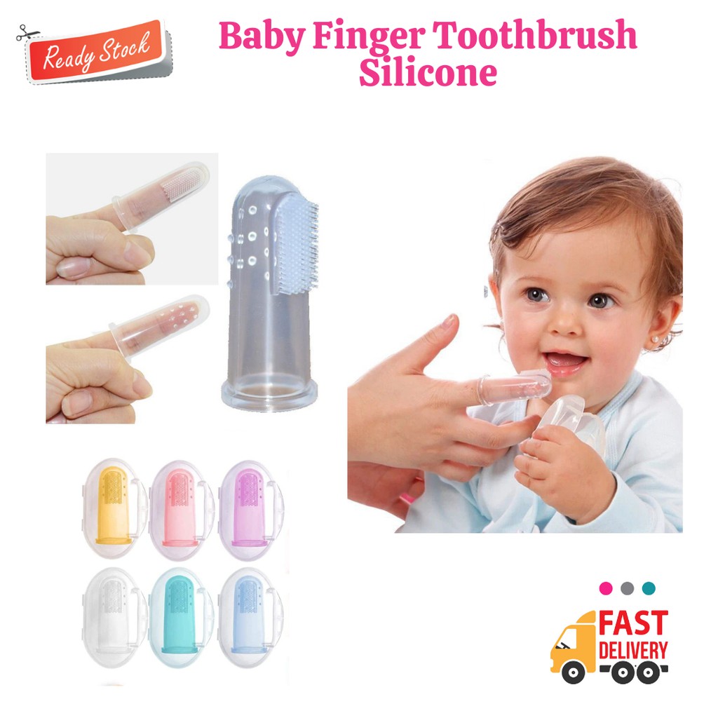 Soft Baby Silicone Toothbrush With Case Berus Gigi Baby Shopee Malaysia