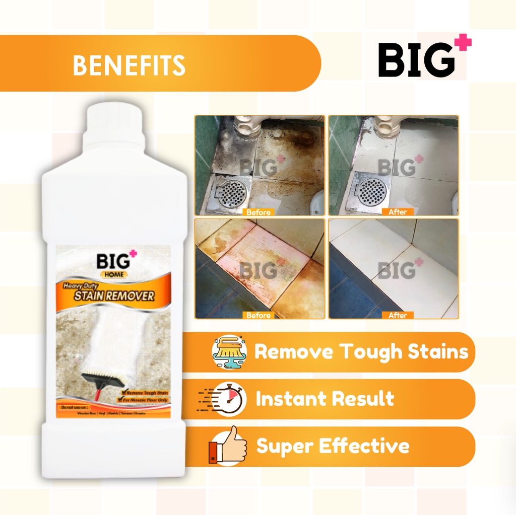 Big Plus Floor Cleaning Big Heavy Duty Stain Remover Big Home Pencuci ...