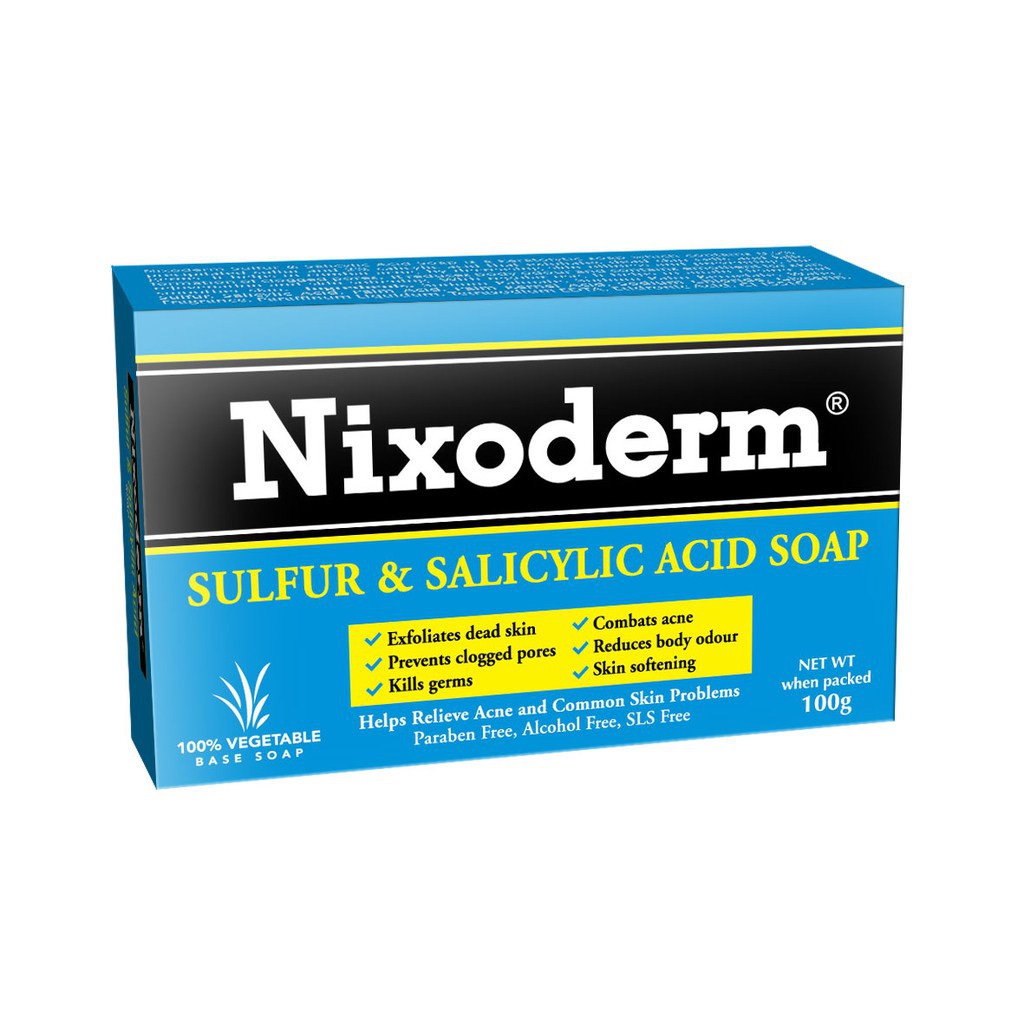 Nixoderm Sulfur & Salicylic Acid Soap (100g) Shopee Malaysia