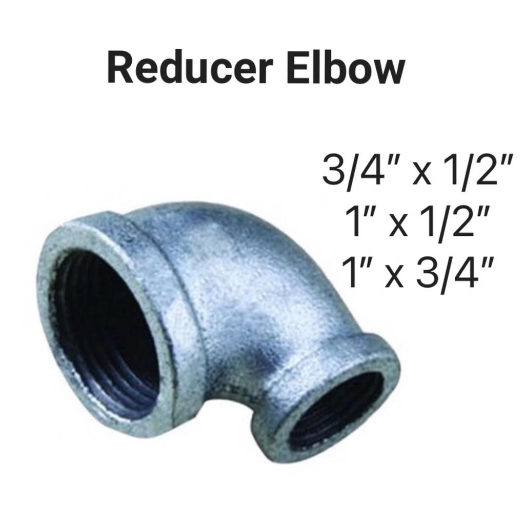 3 4x1 2 1x1 2 1x3 4 Gi Galvanized Iron Besi Pipe Fitting Reducer Tee Reducer Elbow Reducer Socket Reducer Bush Shopee Malaysia