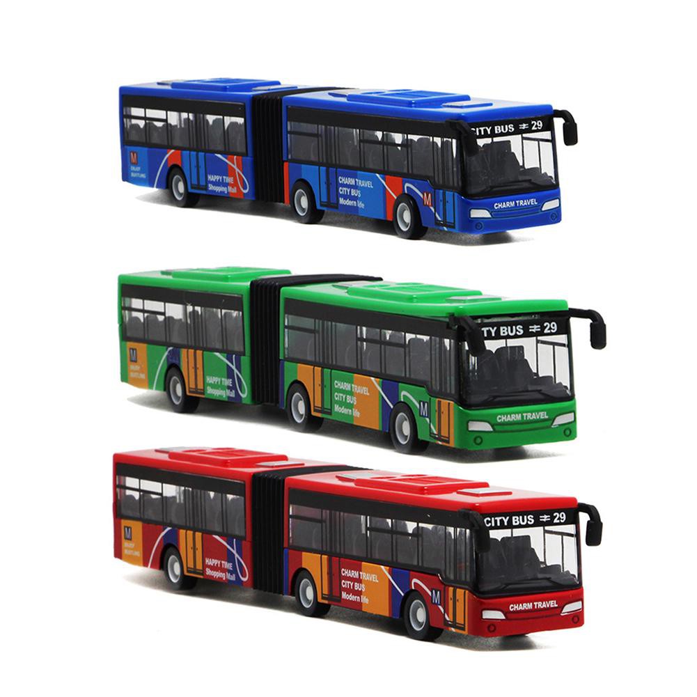 Baby Pull Back Shuttle Bus Toy Kid Diecast Model Vehicle Toy