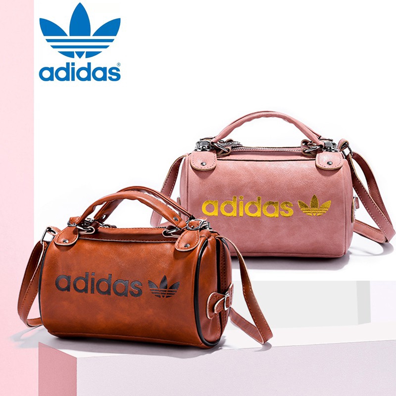 adidas brown leather bag