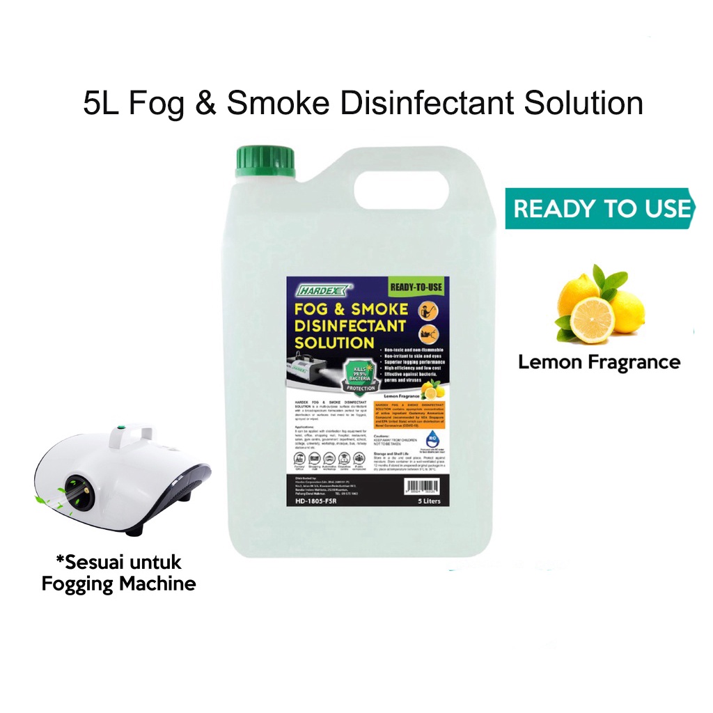 [ 1 UNIT ] (5L) Fog & Smoke Disinfectant Solution Pembasmi Kuman