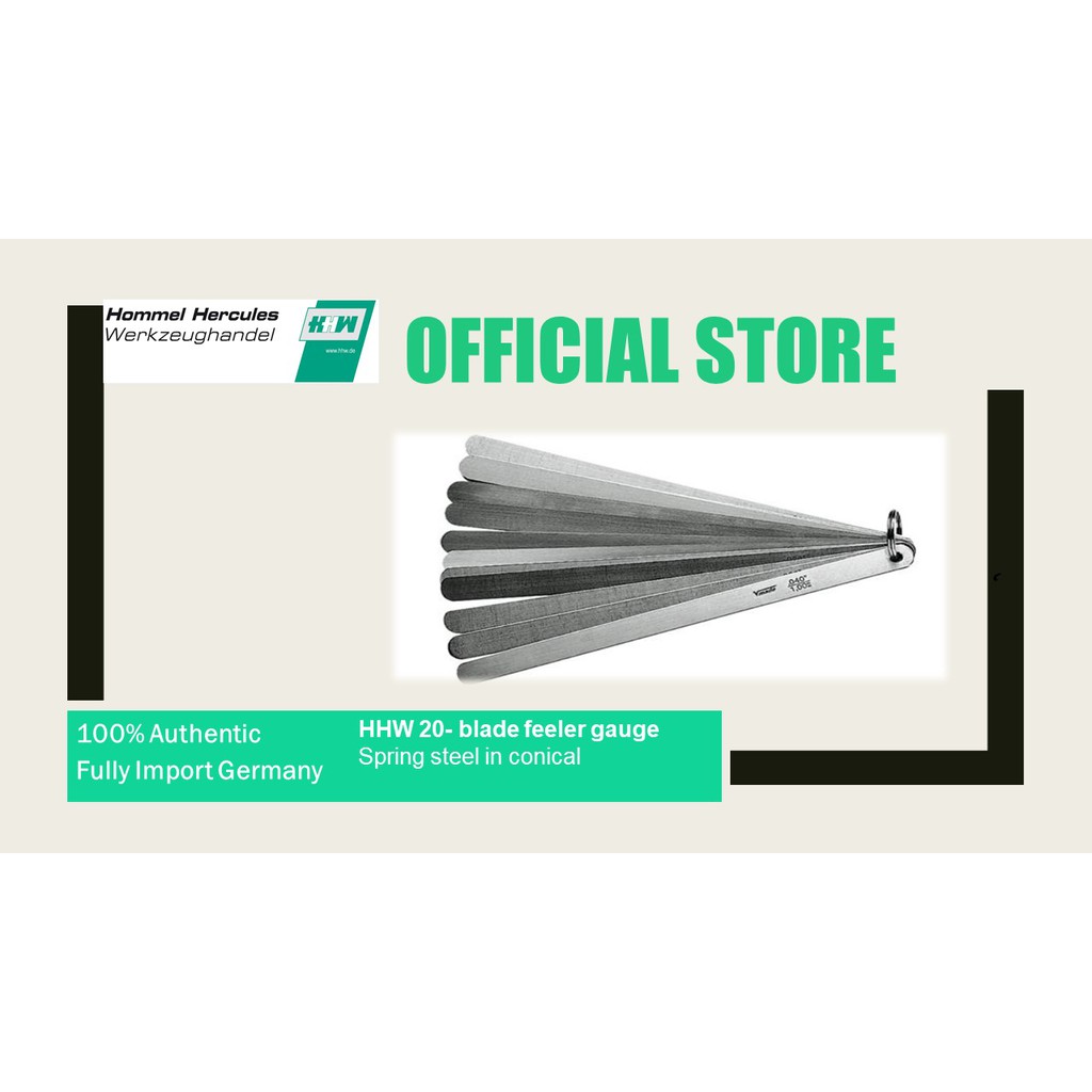 HHW spring steel feeler gauge 200mm & 300mm GERMANY HUNTER