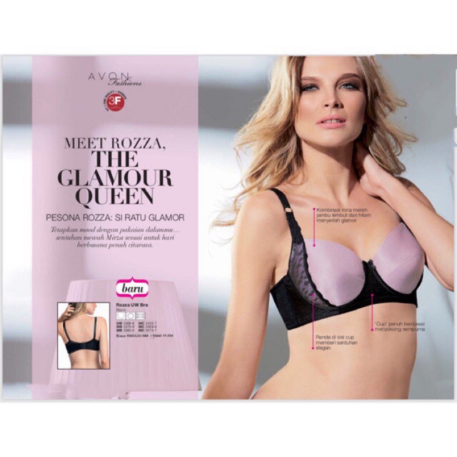 Avon Rozza Bra ( Ada Besi ) saiz 34B - 40C | Shopee Malaysia