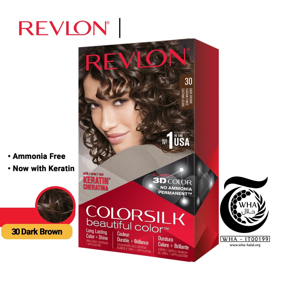 Clearance] Revlon Color Silk Hair Color 100% Grey Hair Coverage Long  Lasting Hair Colour (Dark Brown/ Dark Ash Blonde) | Shopee Malaysia