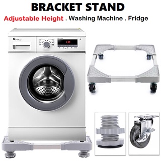 4PCS Adjustable Washing Machine Base Refrigerator Stand Undercarriage Bracket