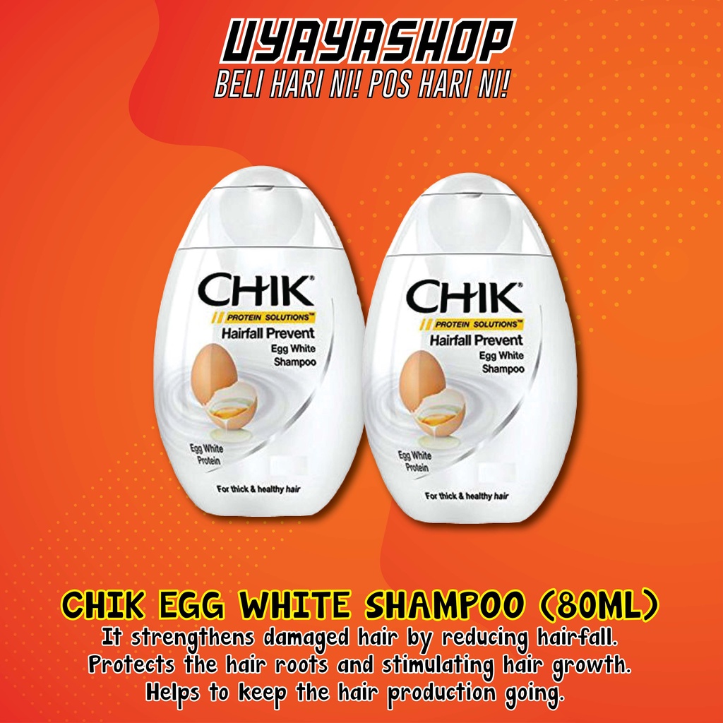 Chik Hairfall Prevent Egg Shampoo (80ml) Shampoo rambut gugur Anti