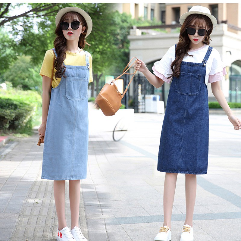 blue jean dresses for girls