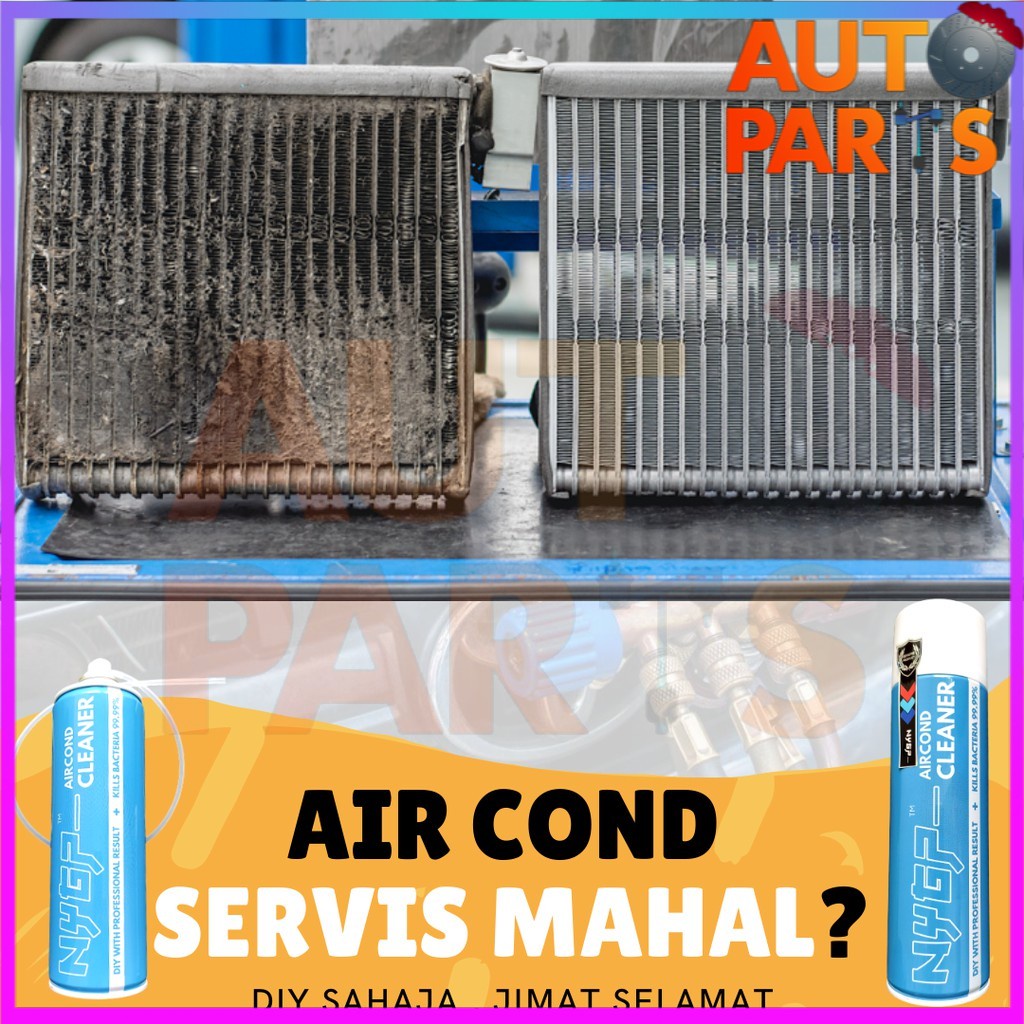 ❄GOCOOL❄ NYGP AIR CONDITIONER COOLING COIL TREATMENT EVAPORATOR CLEANER  8LINE MRCOIL Pencuci Aircond kereta