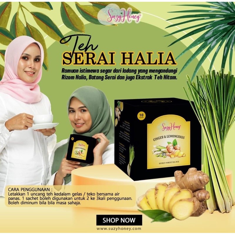 Buy Teh Serai Halia Teh Buang Angin Kuruskan Badan Seetracker Malaysia