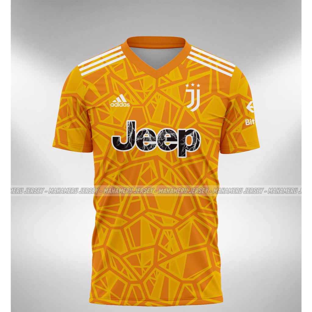 2022-2023 juventus goalkeeper orange soccer jersey shirt for sale in uk