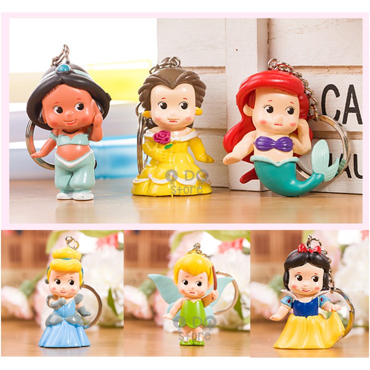 READY STOCK】Cute / Fat / Baby Disney Princess Characters Cartoon Keychain  Set | Shopee Malaysia