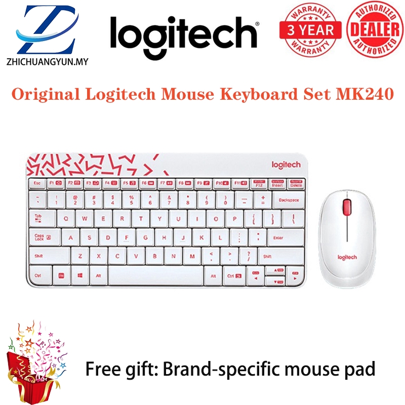 Ready Stock Logitech Mk240 Wireless Keyboard Mouse Combo White 9 0001 Keycaps Mechanical Keyboard Fortnite Bluetooth Keyboard Apple Laptop Computer Laptop Gaming Keyboard Bluetooth Mouse Wireless Mouse New Overwatch D Va Gaming Mouse