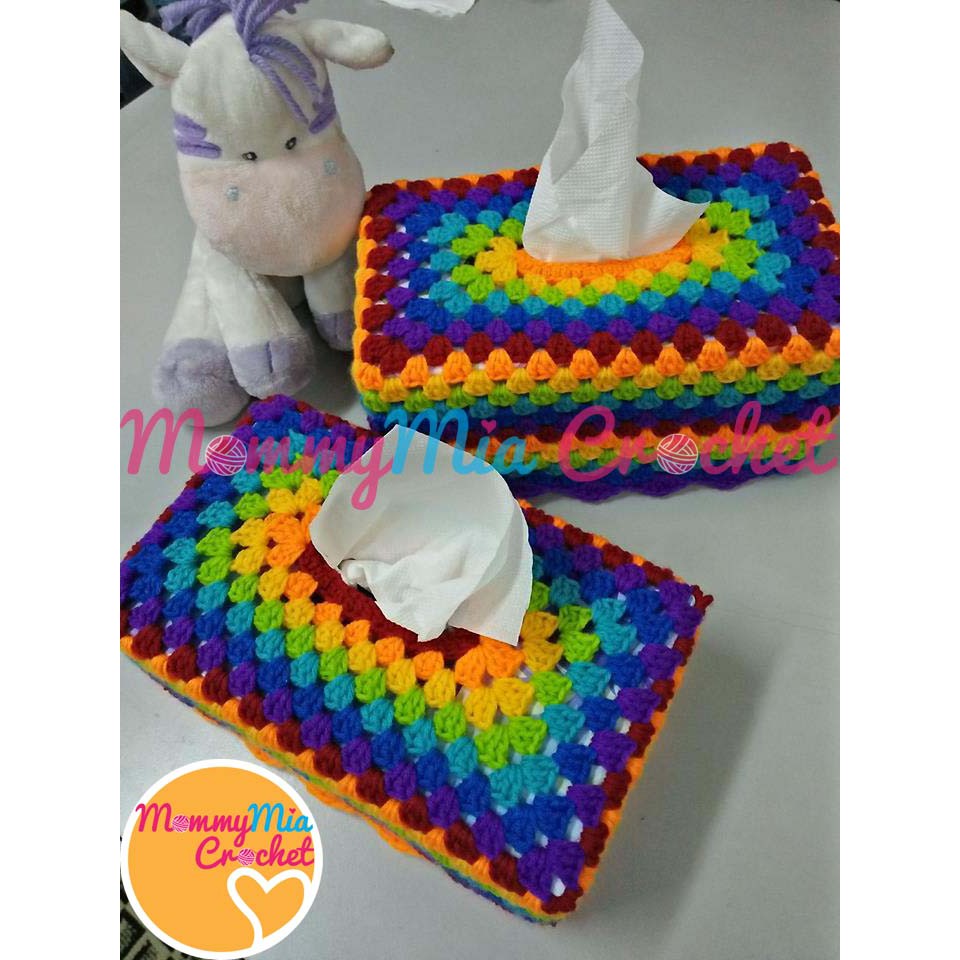 Sarung Kotak Tisu Kait Crochet Tissue Box Cover Shopee Malaysia