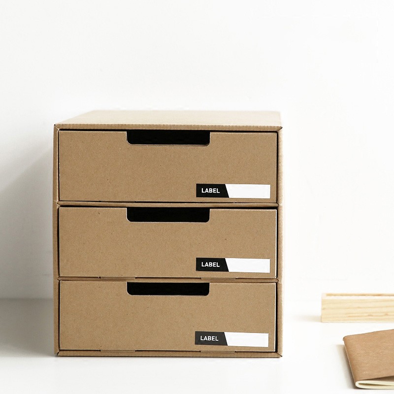 Poly Paper Desktop Receive A Box Of Drawer Desk Cute Creative