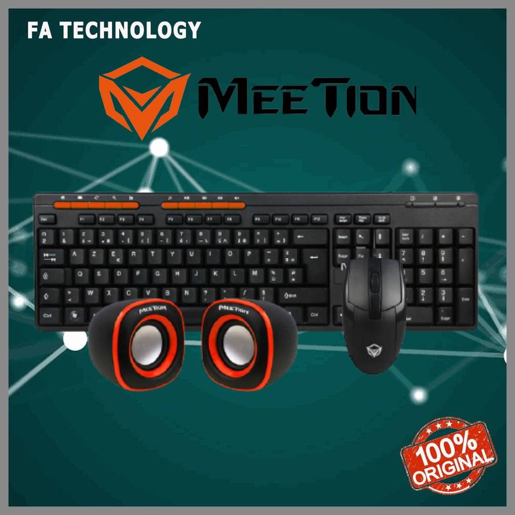 MEETION C105 STANDARD 3 IN 1 Keyboard + Mouse + Speakers COMBO WITH