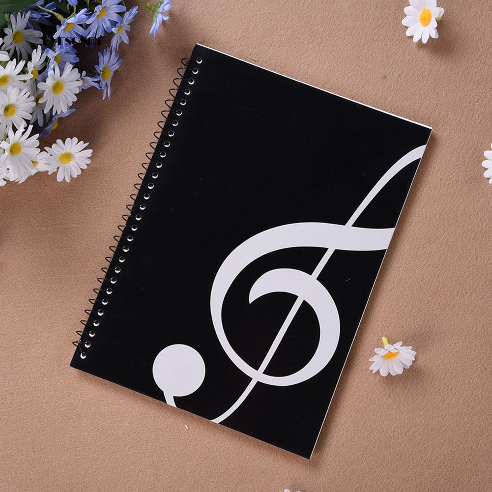 50 Pages Music Sheet Spiral Notebook Stave Staff Manuscript Paper Exercise Book