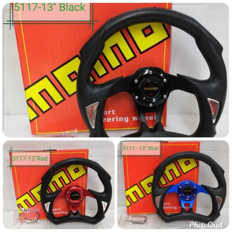 Stering RACING MOMO UNIVERSAL Sesuai Untuk SEMUA KERETA Wira/Proton