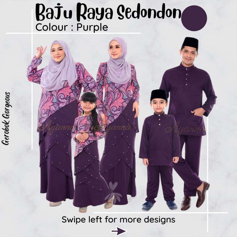 Baju Kurung Ungu Nak Ke Biru