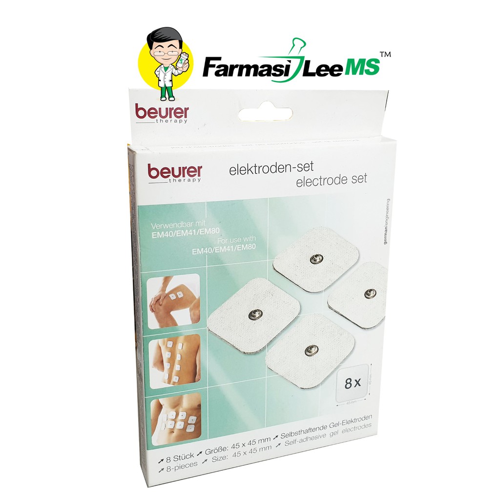Beurer Replacement Electrode Set 8pcs for EM40, EM41, EM411, EM49, EM80