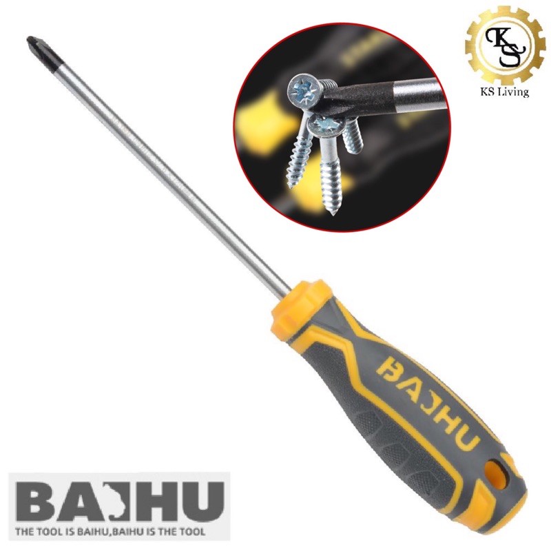 Kim S Baihu Screwdriver Cushion Grip Philips Screw Driver Pemutar Skru Shopee Malaysia