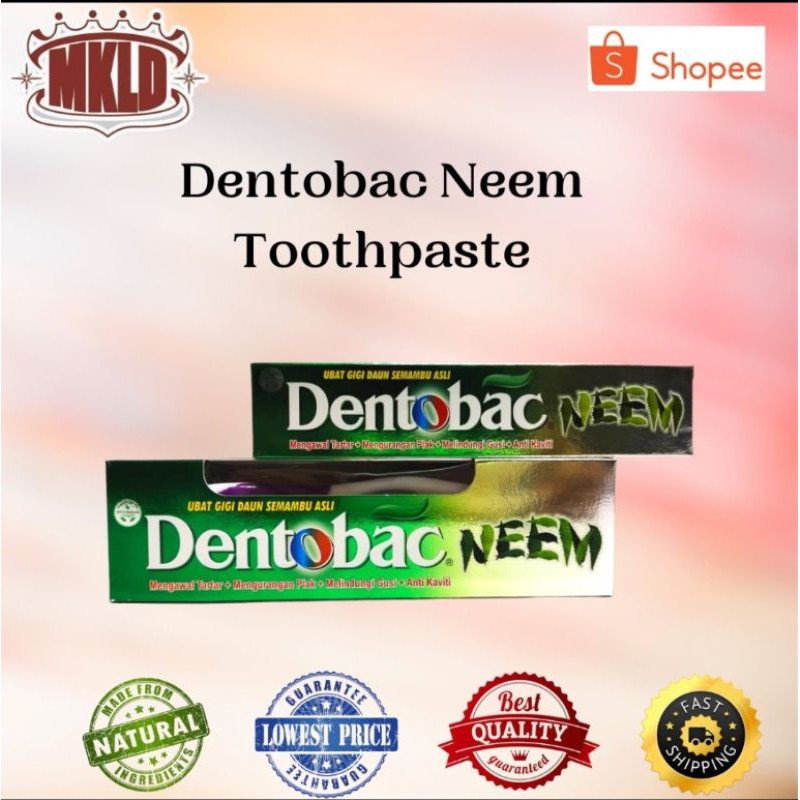 DENTOBAC NEEM TOOTHPASTE Shopee Malaysia