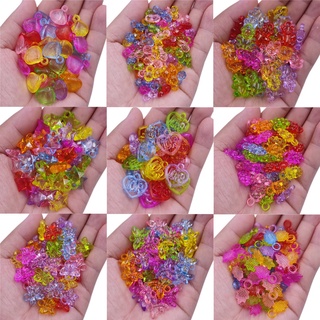 40/20Pcs 8 10mm Transprament Solid Loose Beads DIY For Jewelry Making Wholesale 
