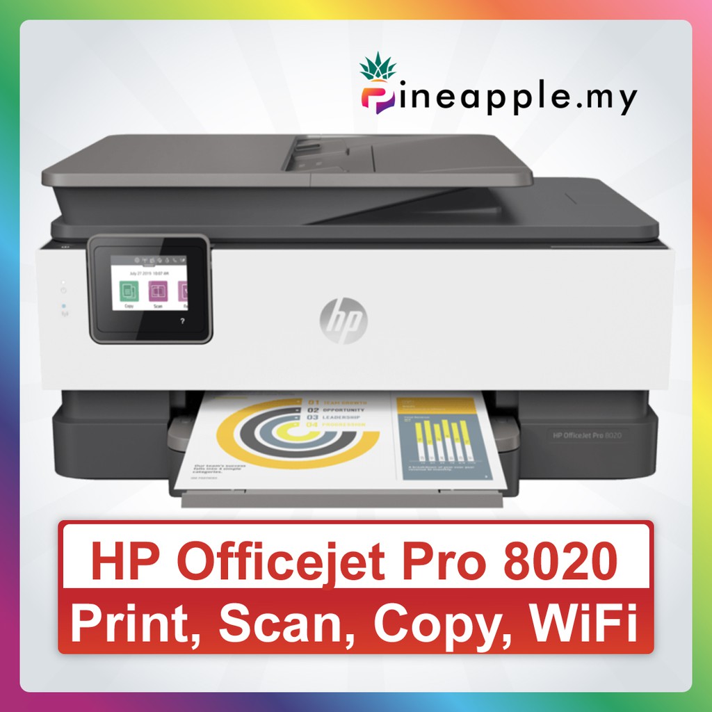 HP OfficeJet Pro 8020 All-in-One Wireless Printer - Print, Scan, Copy