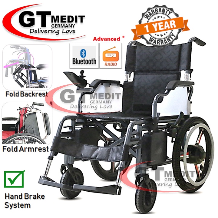 ELWDY01102L GT MEDIC GERMANY Lightweight Electric Wheelchair Travel