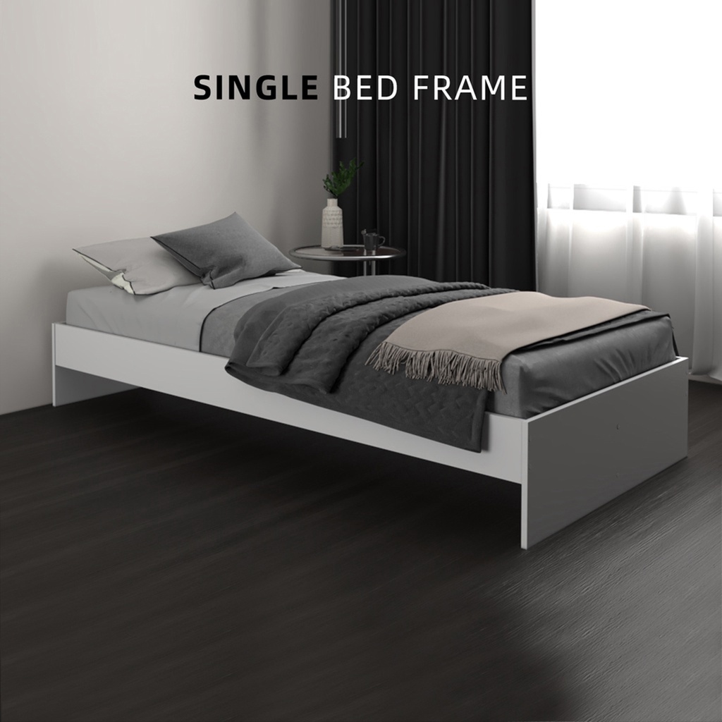 READY STOCK FINSSO : Classic Wooden Single Bed frame / Katil