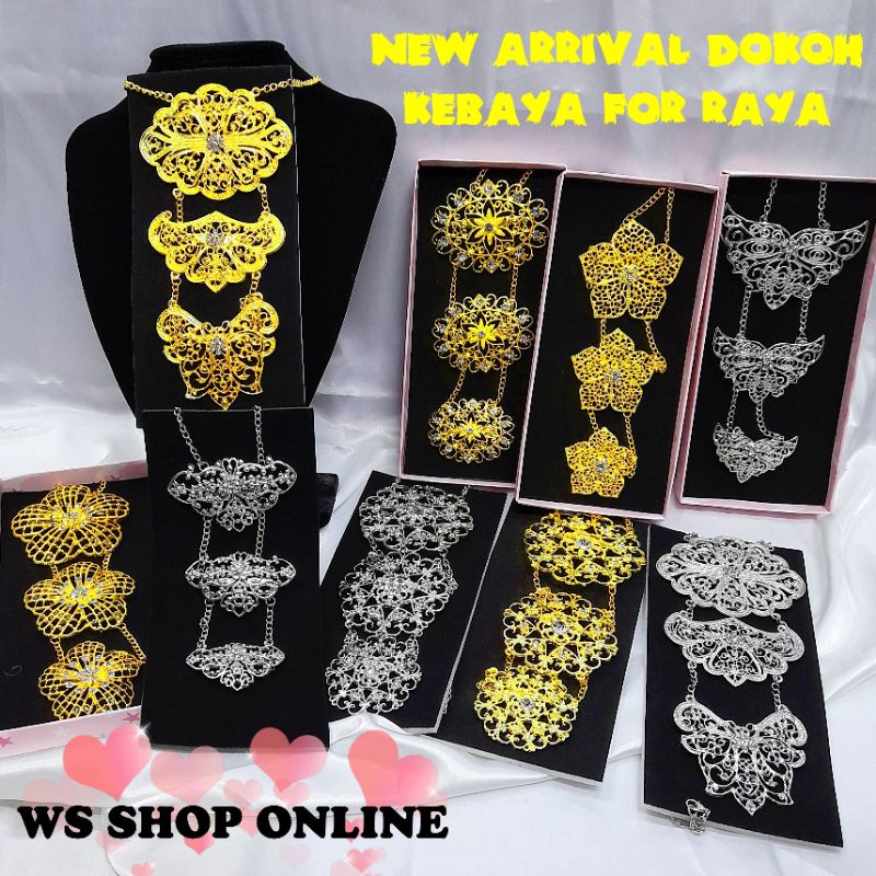 3 BERADIK BROOCH DOKOH KEBAYA BERANTAI DEWASA READY STOCK
