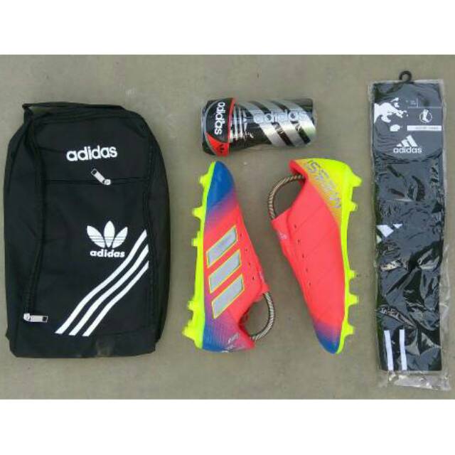  BONUS deker  KAOS  KAKI  bag adidas blue green highlighter 