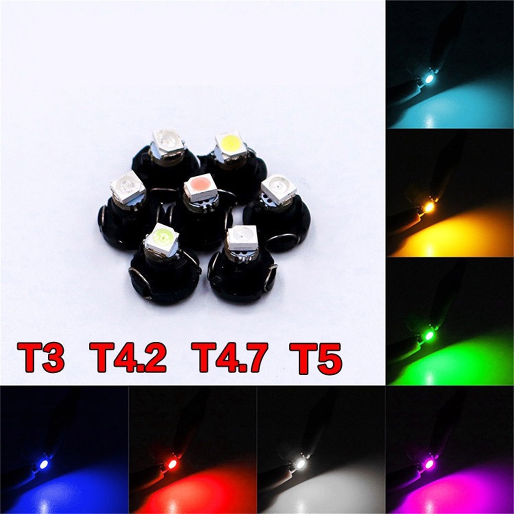 1pcs Car Instrument Dashboard Meter Light T3 T4.2 T4.7 T5 LED 3030 1 SMD Car interior lamp