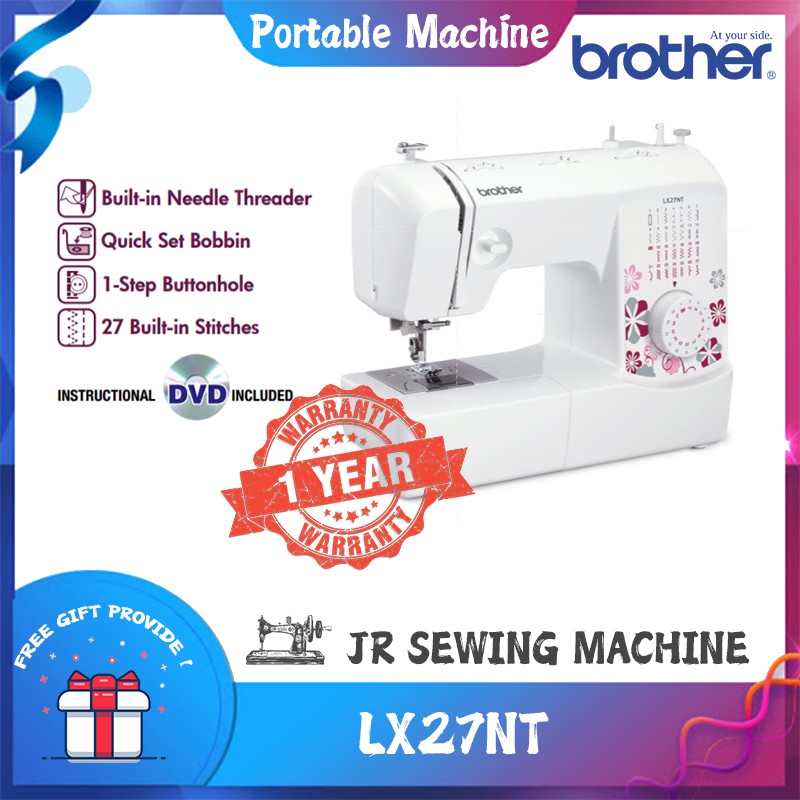 Brother Heavy Duty Sewing Machine Lx27nt Home Electrical Portable Mesin Jahit 1 Year Warranty Lx27nt Brother Shopee Malaysia