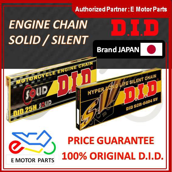 ENGINE CHAIN RANTAI TIMING SILENT CHAIN DID LC Y15 RXZ EX5 RS150 96L 98L 100L 90L 84L 88L 102L