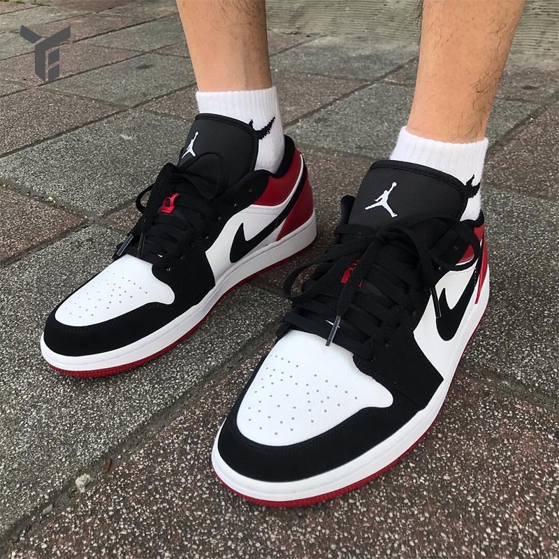 retro 1 black toe low