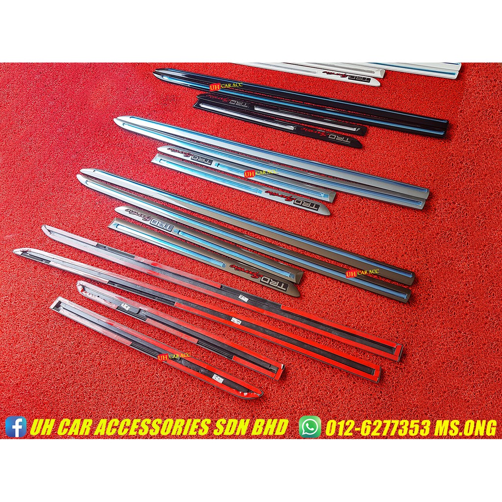 Toyota Vios 20072018 TRD Sportivo Side Door Moulding (READY STOCK