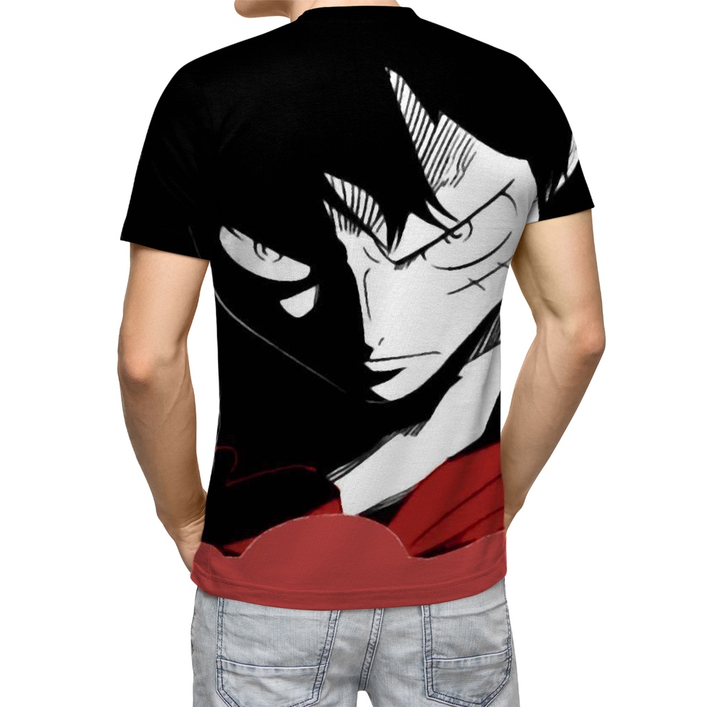 Premium Have Cartoon Anime One Piece Cool Luffy Zoro Print Men's T-Shirt Couple Fashion Street Party Shirt High Quali... - Image 4