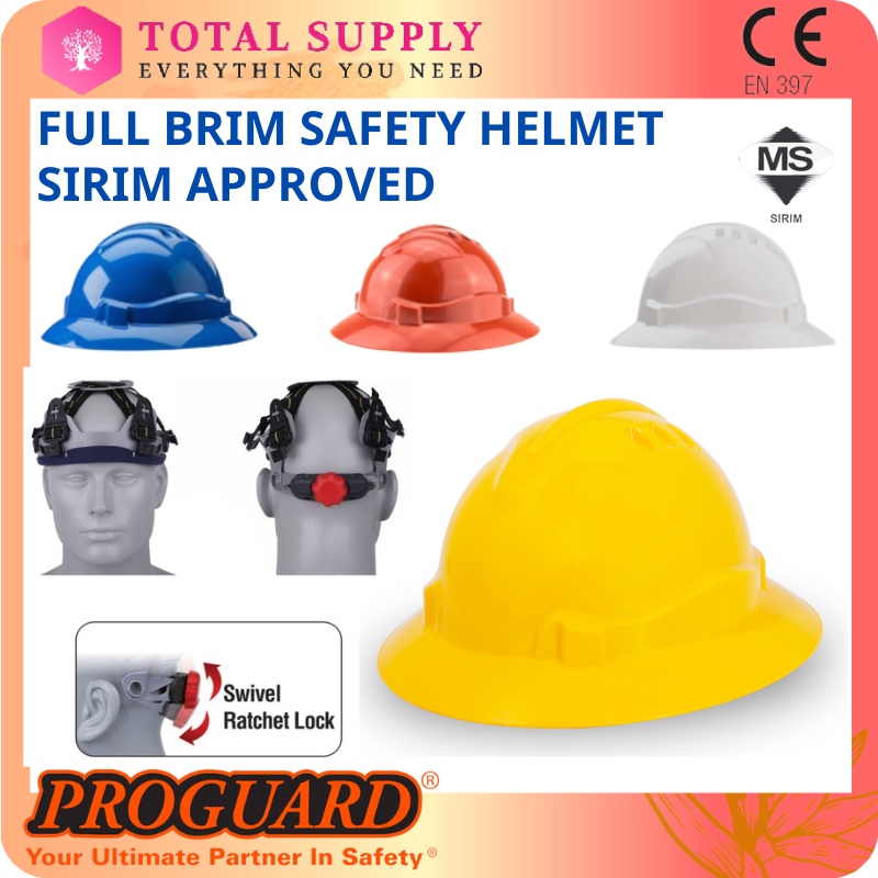 (ETA JAN 2023) PROGUARD SAFETY HELMET Topi Keselamatan Topi Keledar ...