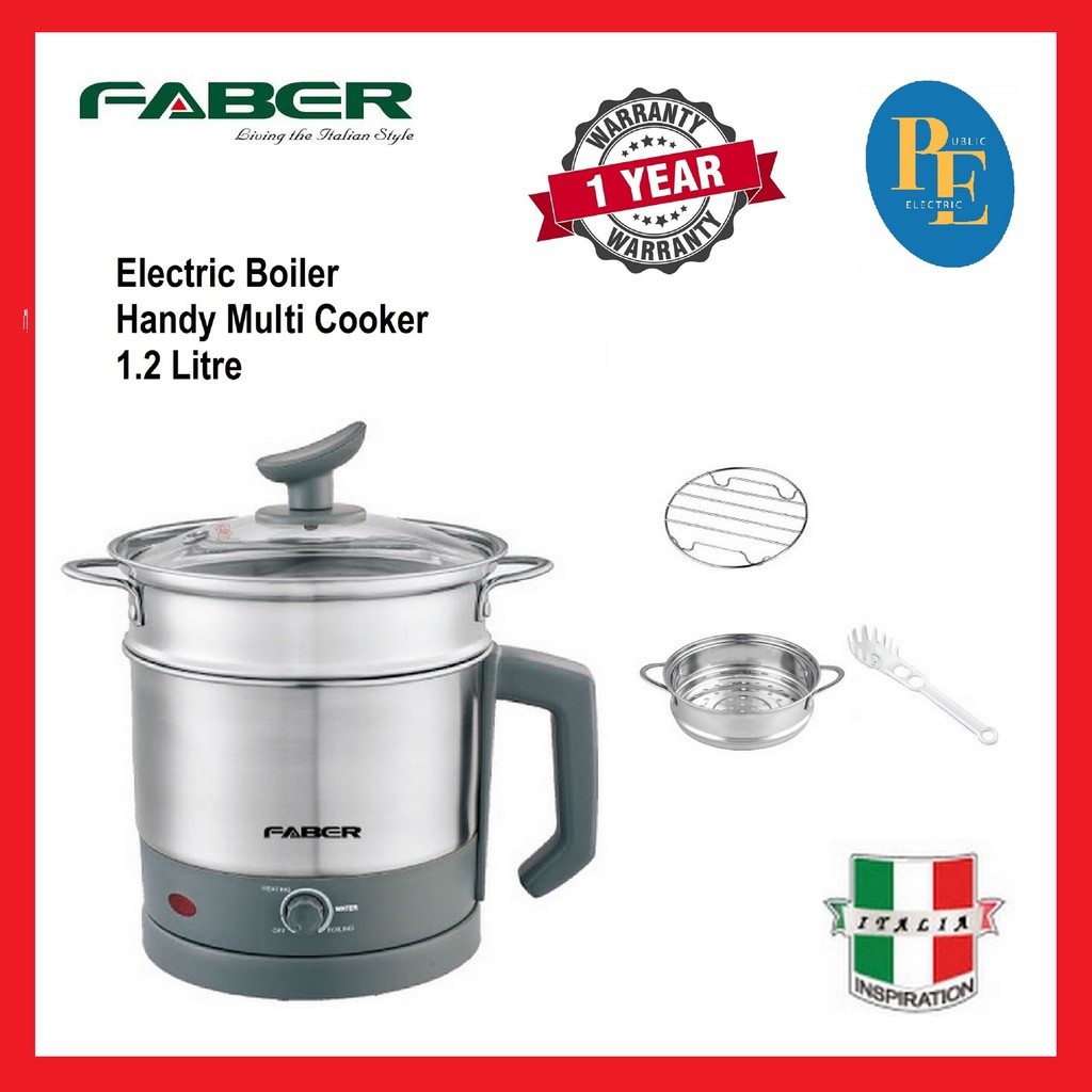 Faber Electric Boiler Handy Multi Cooker 1.2 Litre FMC 1200 Shopee