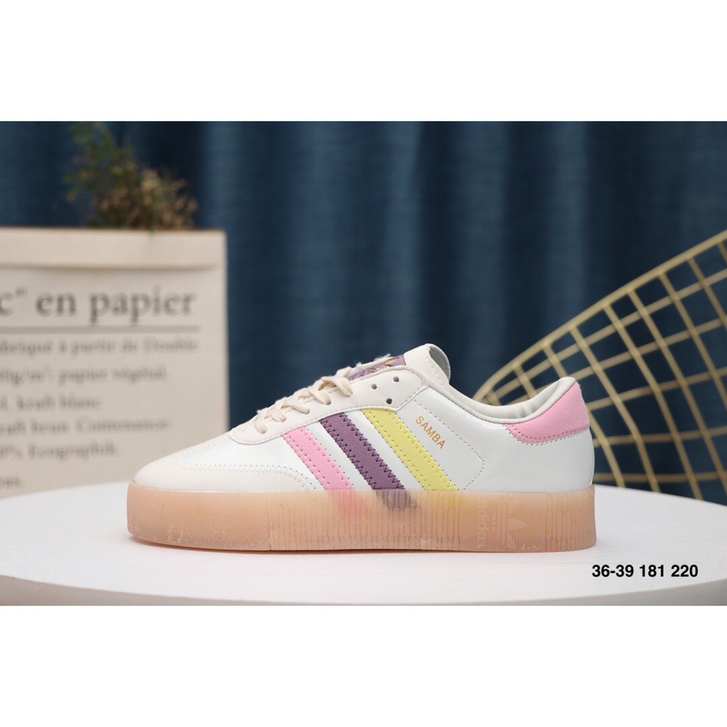 adidas samba white pink