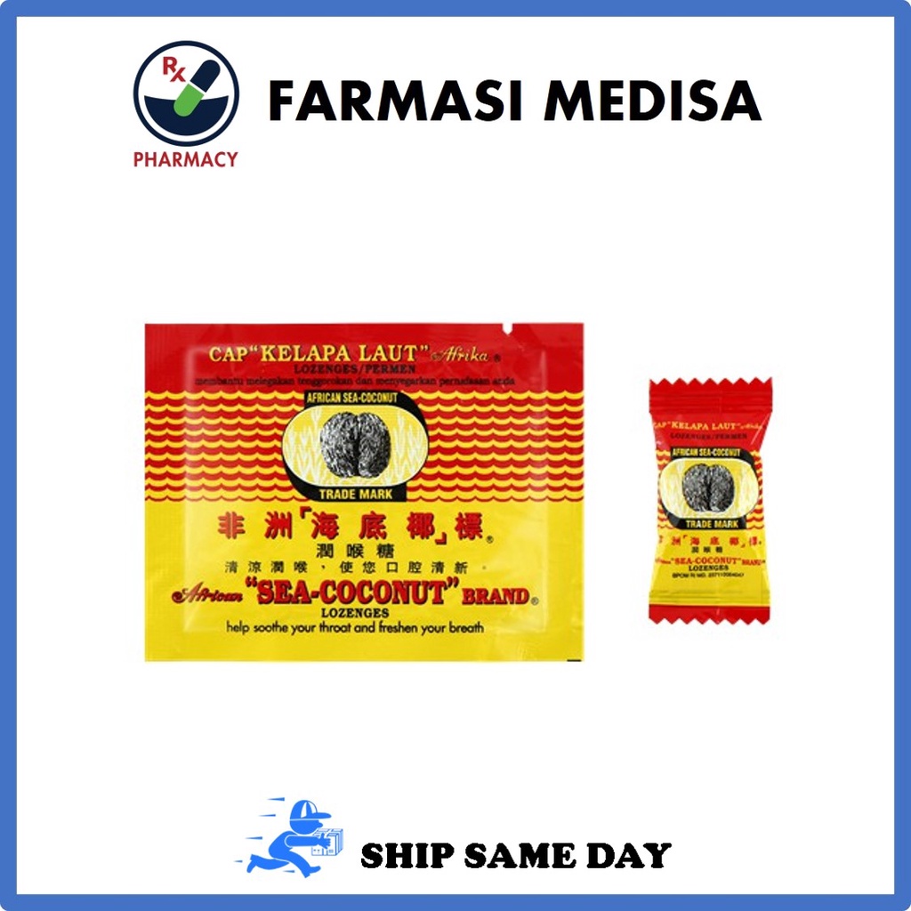 (SHIP SAME DAY) African Sea Coconut Drops Cap Kelapa Laut Afrika 6 pcs