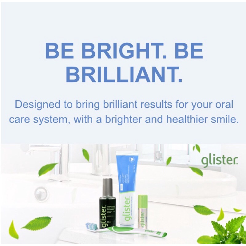 Glister Mint Refresher Spray (14ml) / Glister Concentrated AntiPlaque