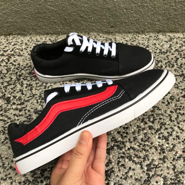 vans old skool red line