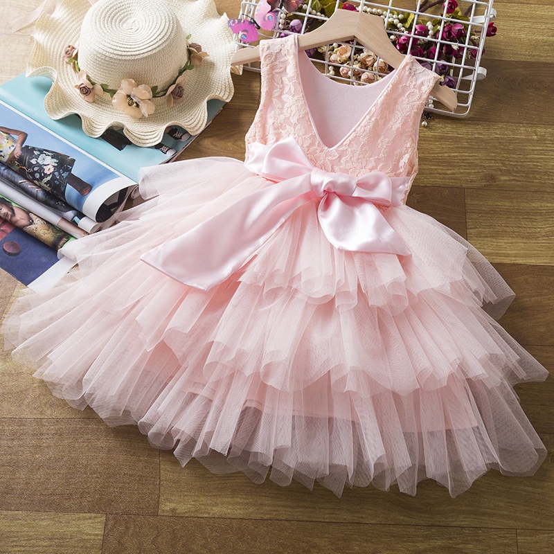 WFRV Toddler Girl Tutu Gown Baby Girls Lace Flower Birhday Party ...