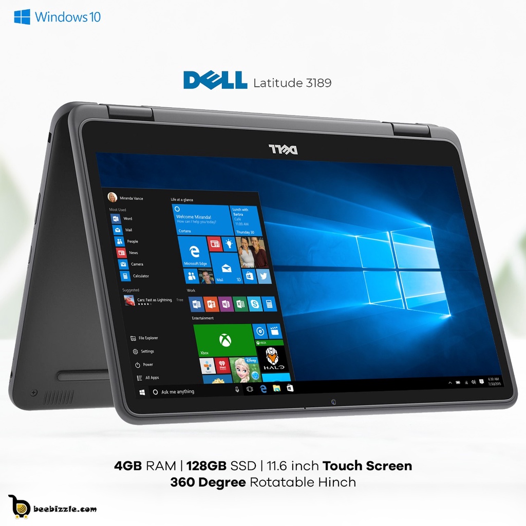 Dell Latitude 3189 2in1 Touchscreen Convertible Laptop, Intel