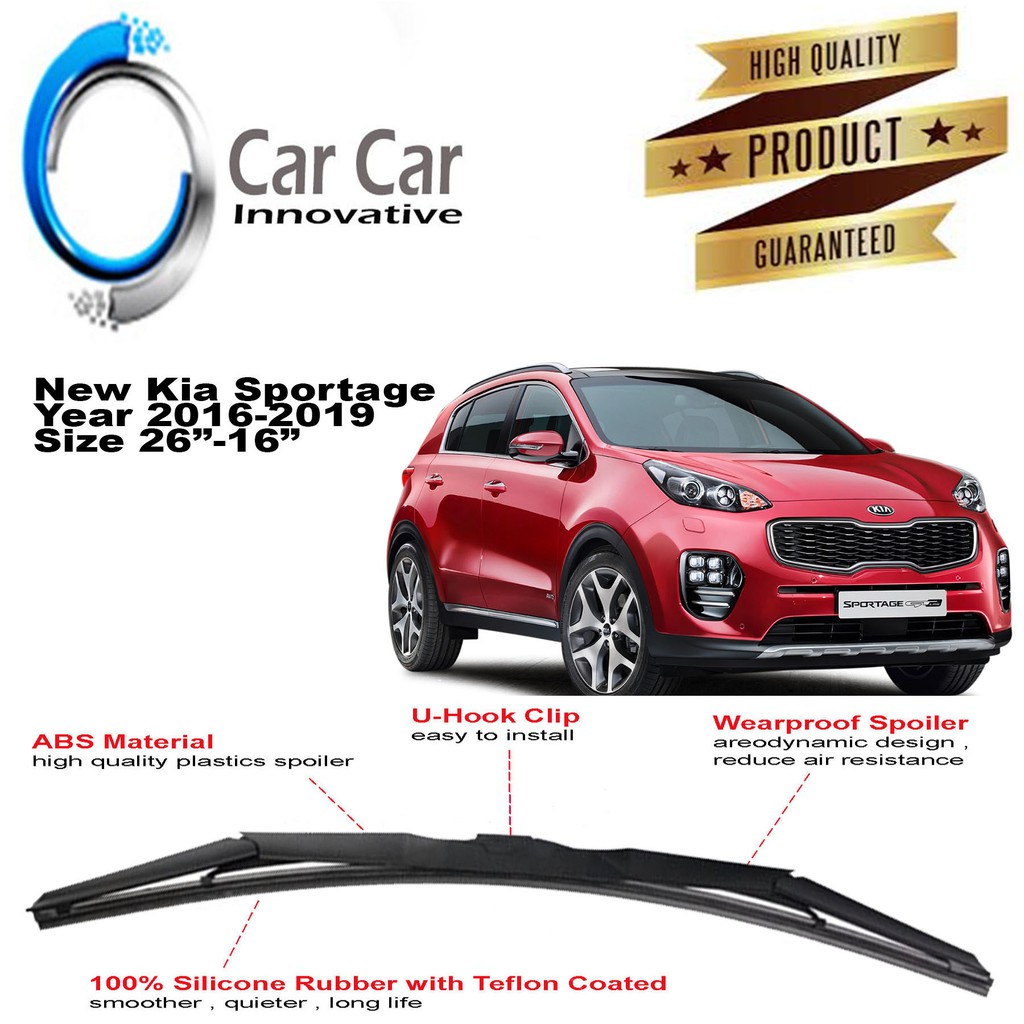 2020 kia sportage wiper blade size